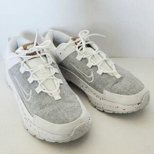 Nike Women’s Sz 8 White Gray Crater Remixa Recycled Content Sneakers DA1468-100